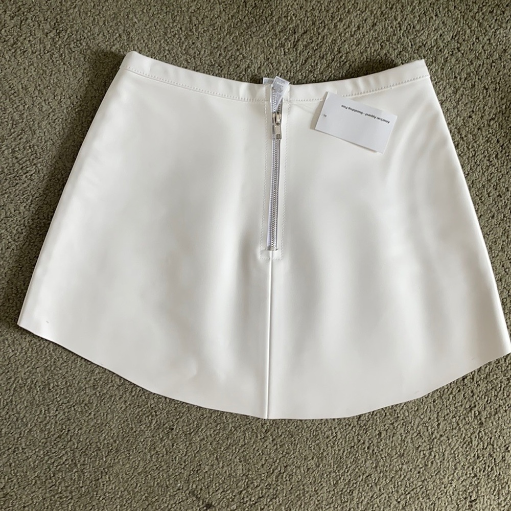 Aline vinyl mini skirt